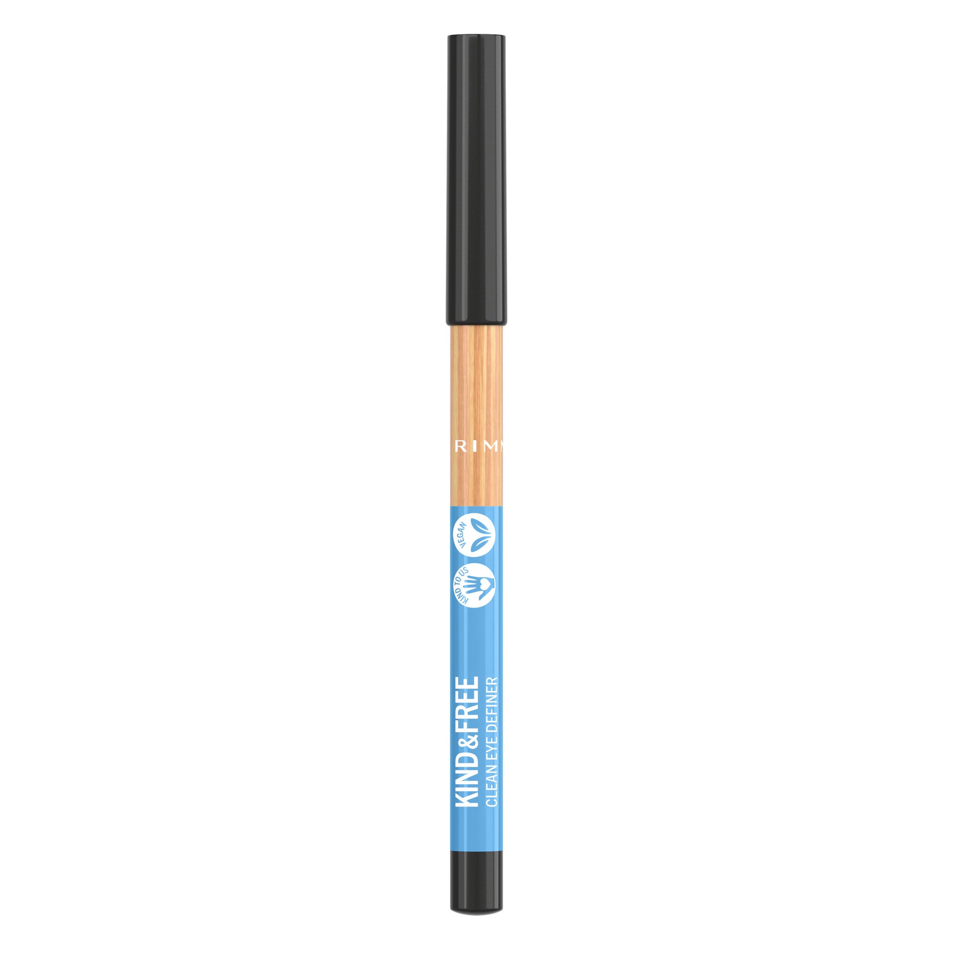 slide 1 of 1, COTY RIMMEL LONDON Rimmel Kind & Free Clean Eye Definer, 100% Vegan, Oil-Free, Cruelty-Free, Fragrance-Free, 001 Pitch, 1.10 g