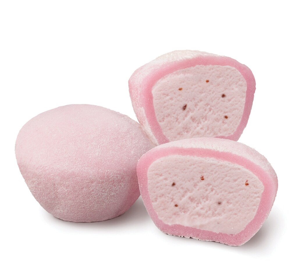 slide 1 of 1, My/Mo Ripe Strawberry Mochi Ice Cream, 1 lb