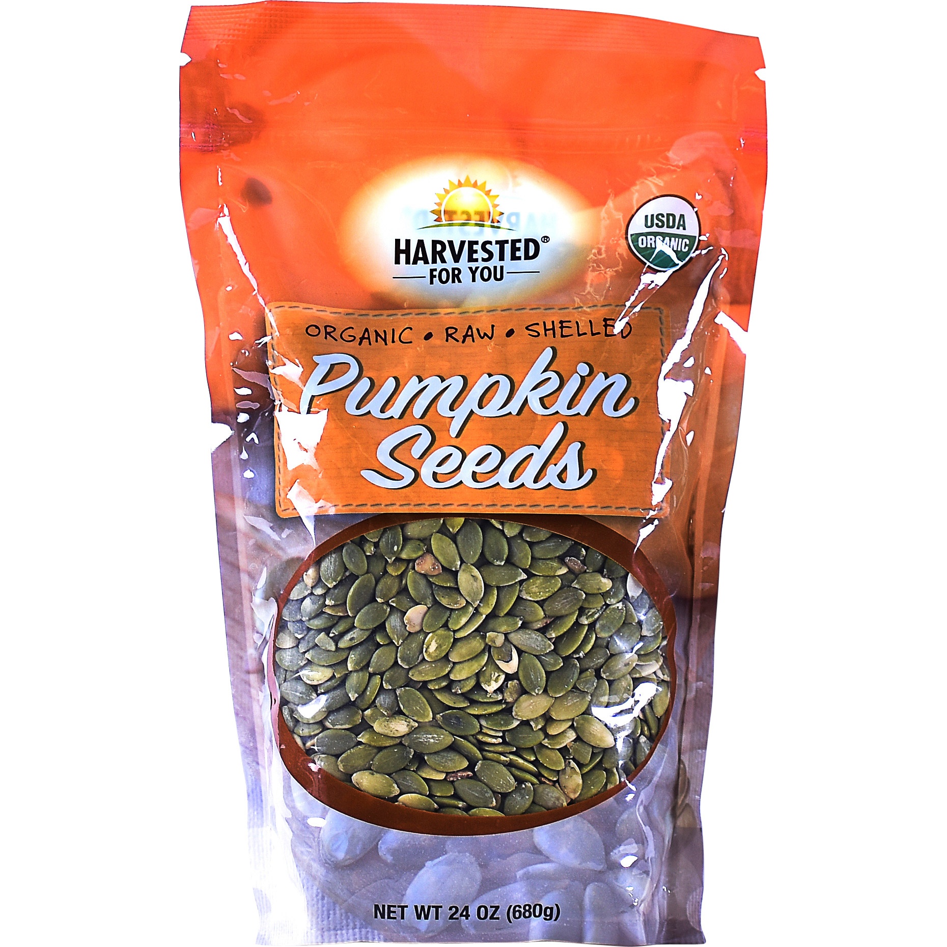 slide 1 of 2, Harvested For You Organic Pumpkin Seeds, 