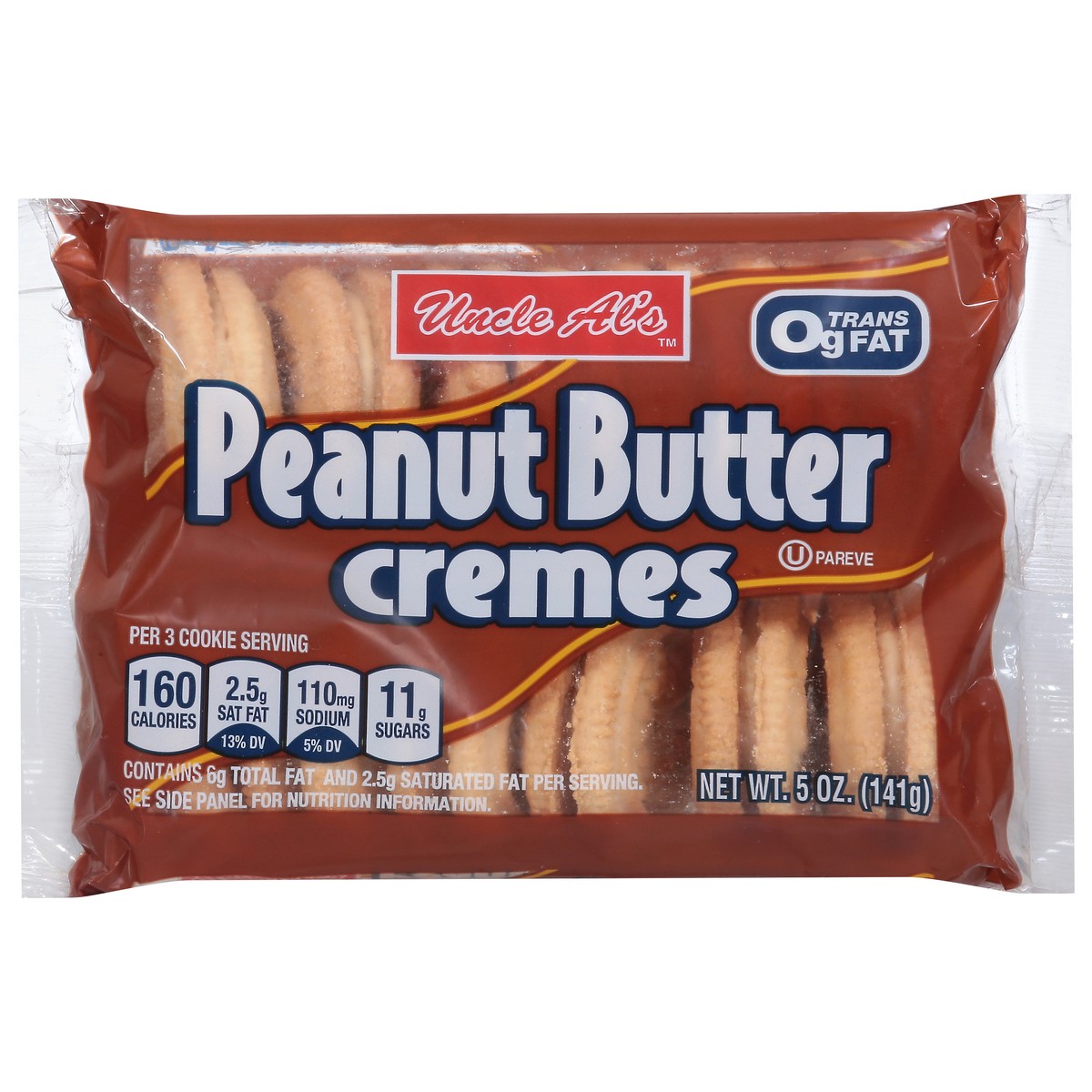 slide 1 of 1, Uncle Al's Peanut Butter Cremes 5 oz, 5 oz