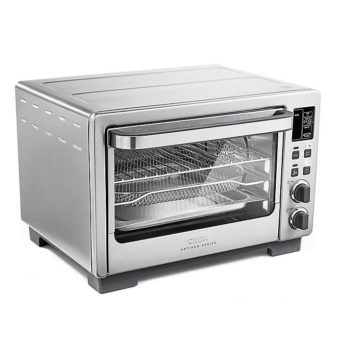 slide 2 of 12, CRUX Artisan Series 6 Slice Digital Air Frying Toaster Oven, 1 ct