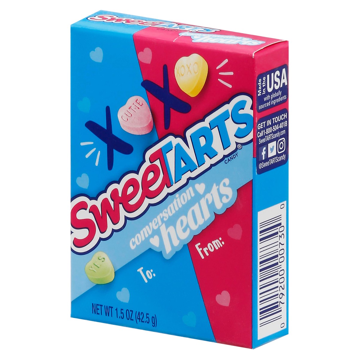 slide 5 of 10, SweeTARTS Conversation Hearts Cand Valentines 27 ct 157387, 1.5 oz