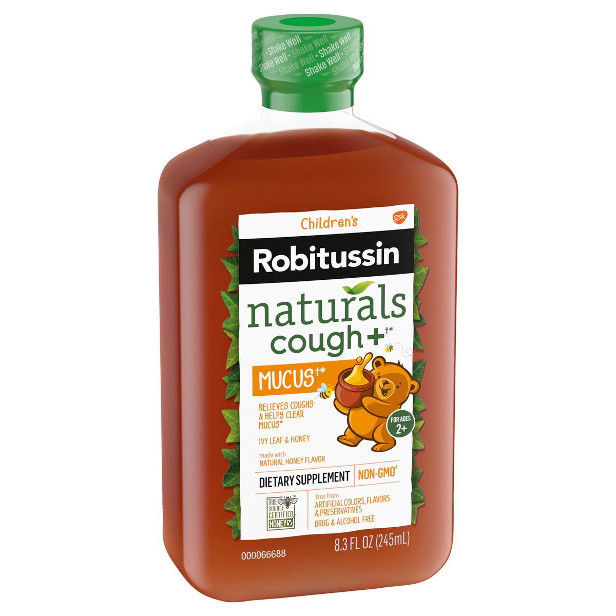 slide 2 of 9, Robitussin Children''s Robitussin Naturals Cough Relief Syrup Honey & Ivy Leaf 8.3 oz, 8.3 fl oz