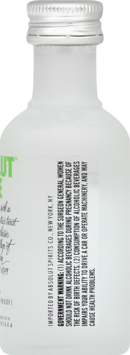 slide 3 of 9, Absolut Lime Vodka, 50 ml