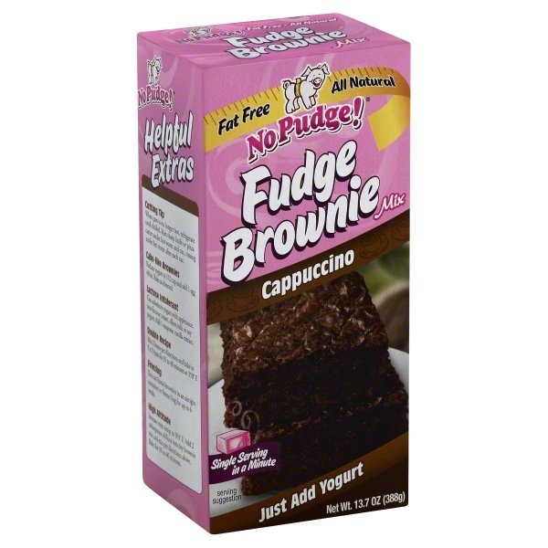 slide 1 of 4, No Pudge Fudge Brownie Mix, Cappuccino, 13.7 oz