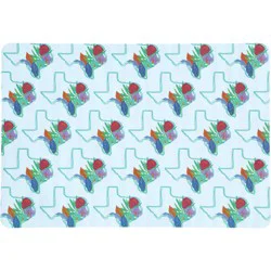 Destination Holiday Stripe & Texas Floral Reversible Placemat