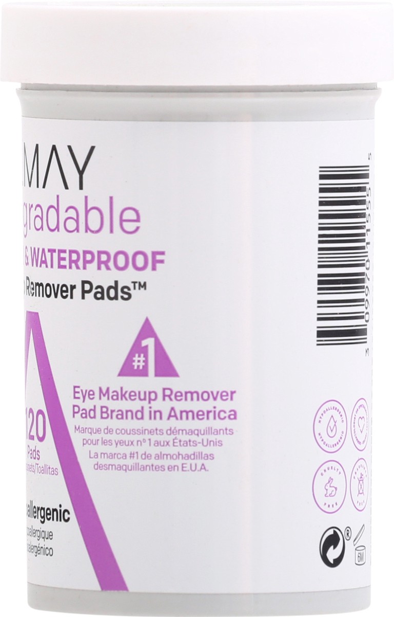 slide 8 of 9, Almay Biodegradable Longwear & Waterproof Eye Makeup Remover Pads, 120 ct