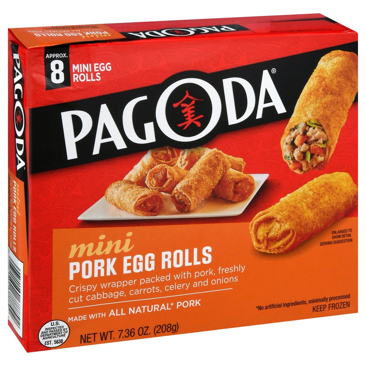 slide 2 of 11, Pagoda Express Mini Pork Egg Rolls 7.36 oz, 7.36 oz