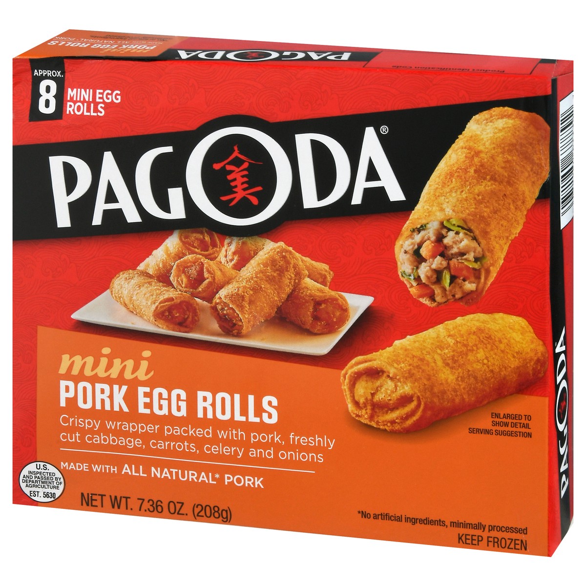 slide 9 of 11, Pagoda Express Mini Pork Egg Rolls 7.36 oz, 7.36 oz