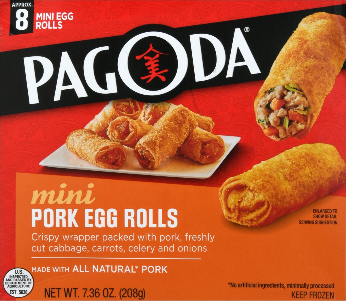 slide 4 of 11, Pagoda Express Mini Pork Egg Rolls 7.36 oz, 7.36 oz