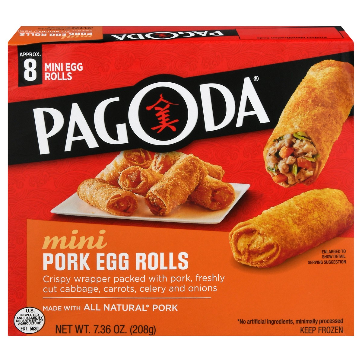 slide 6 of 11, Pagoda Express Mini Pork Egg Rolls 7.36 oz, 7.36 oz