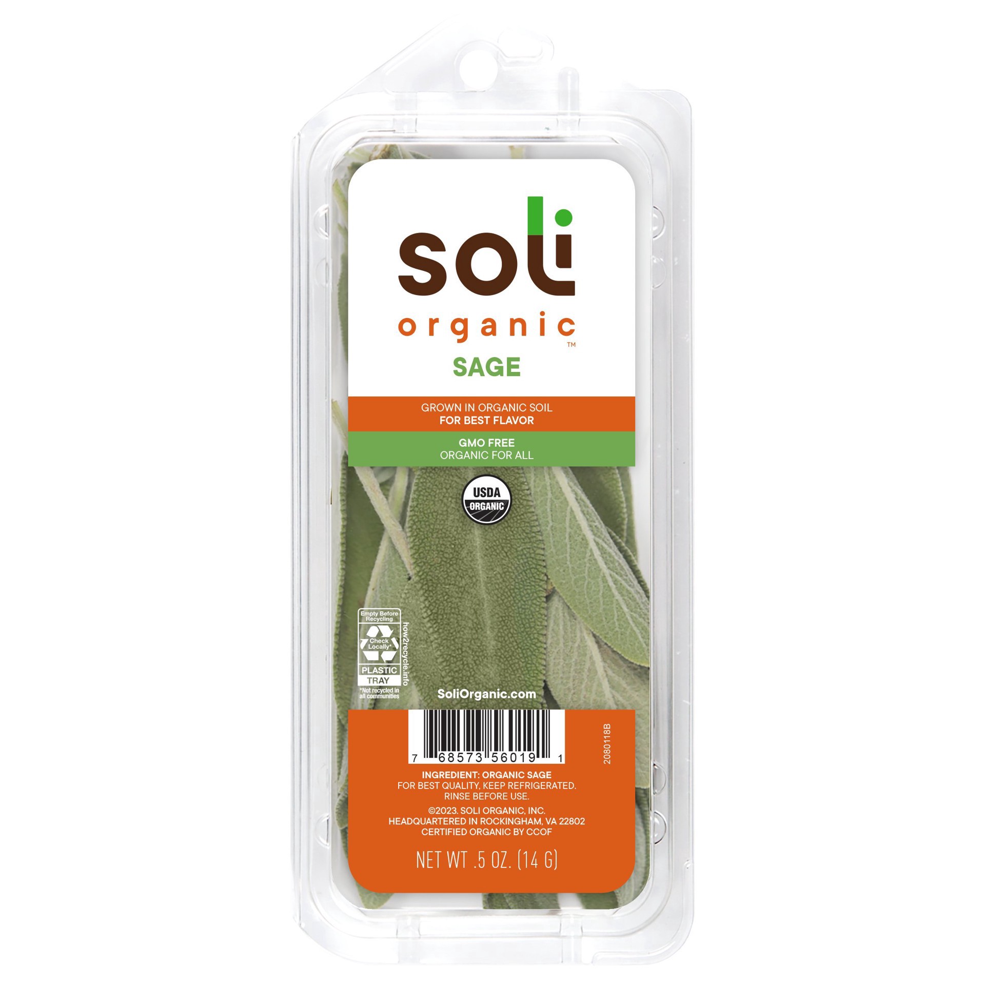 slide 1 of 1, Soli Organic Sage, 1 ct