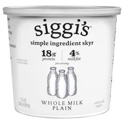 siggi's Plain Icelandic Skyr Whole Milk Yogurt - 24 Oz