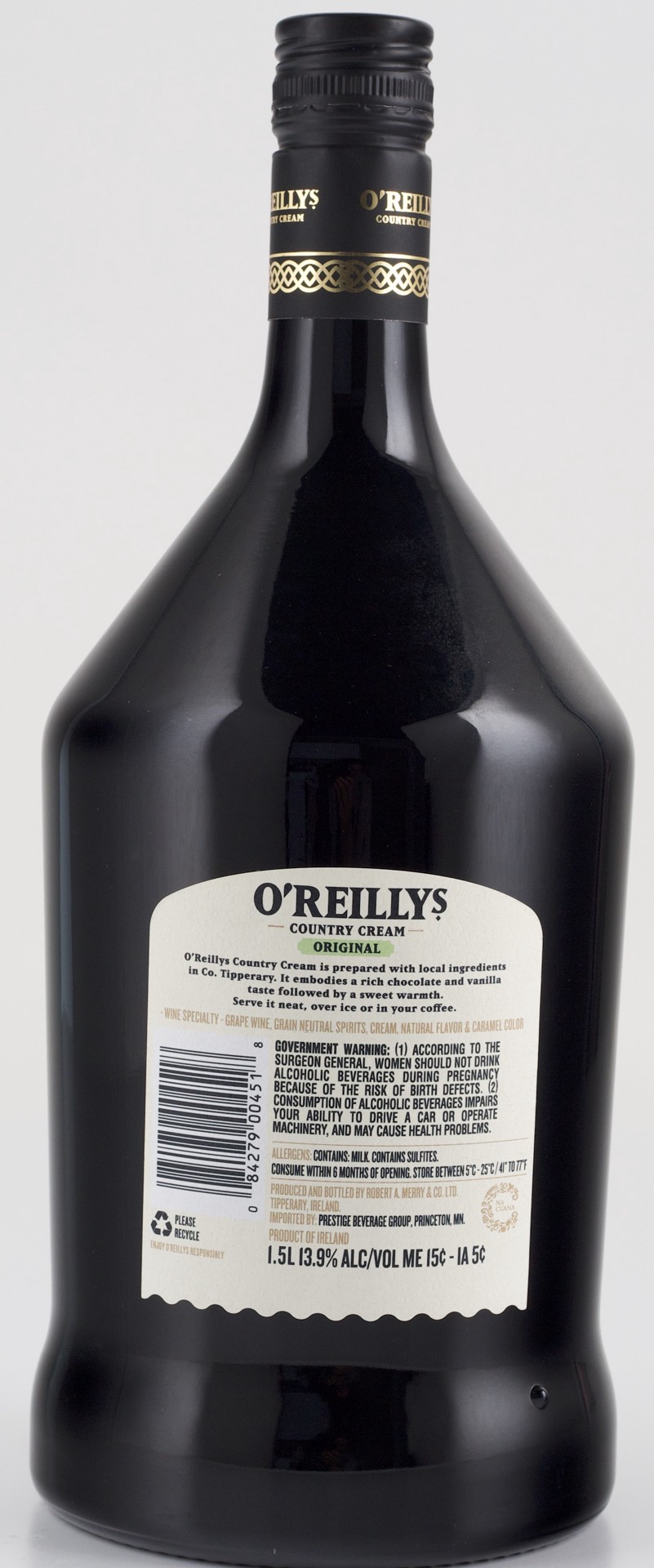 slide 3 of 3, OReillys O'Reillys Irish Country Cream, 1.5 liter