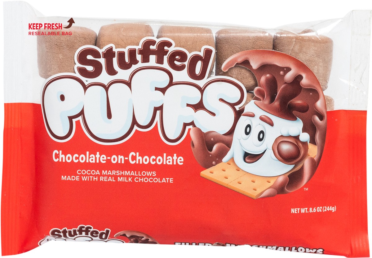 slide 2 of 7, Stuffed Puffs Chocolate-on-Chocolate Filled Marshmallows, 8.6 oz, 8.6 oz