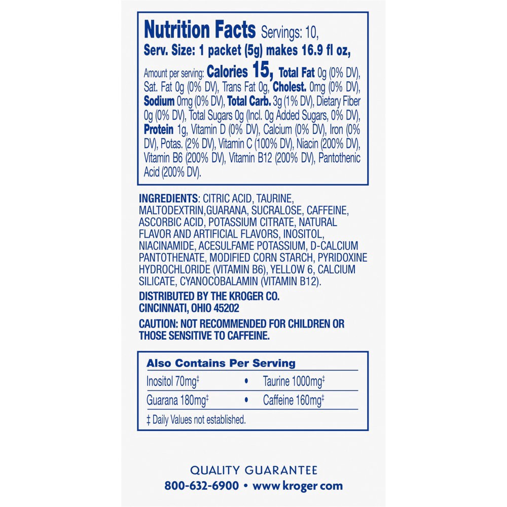 slide 2 of 2, Kroger Energy Mango Pineapple Drink Mix - 10 ct, 10 ct