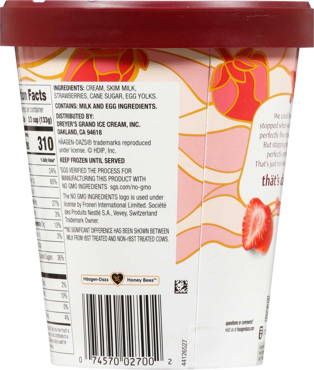 slide 8 of 9, Häagen-Dazs Strawberry Ice Cream 28 fl oz, 28 fl oz