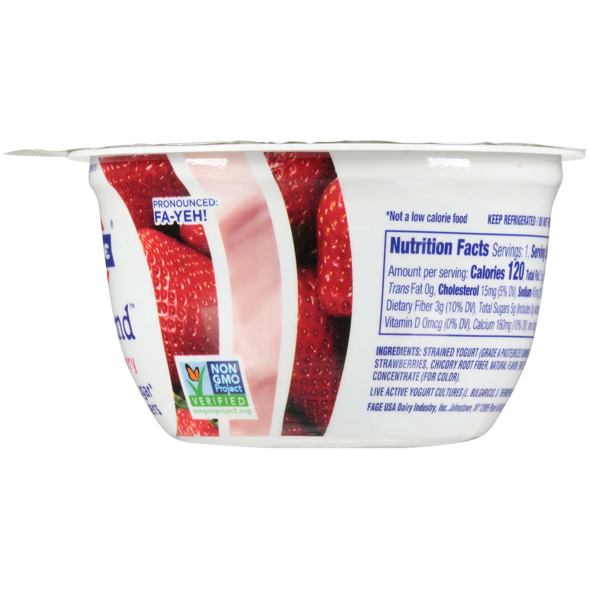 slide 3 of 6, Fage Trublend Strawberry Greek Yogurt, 5.3 oz