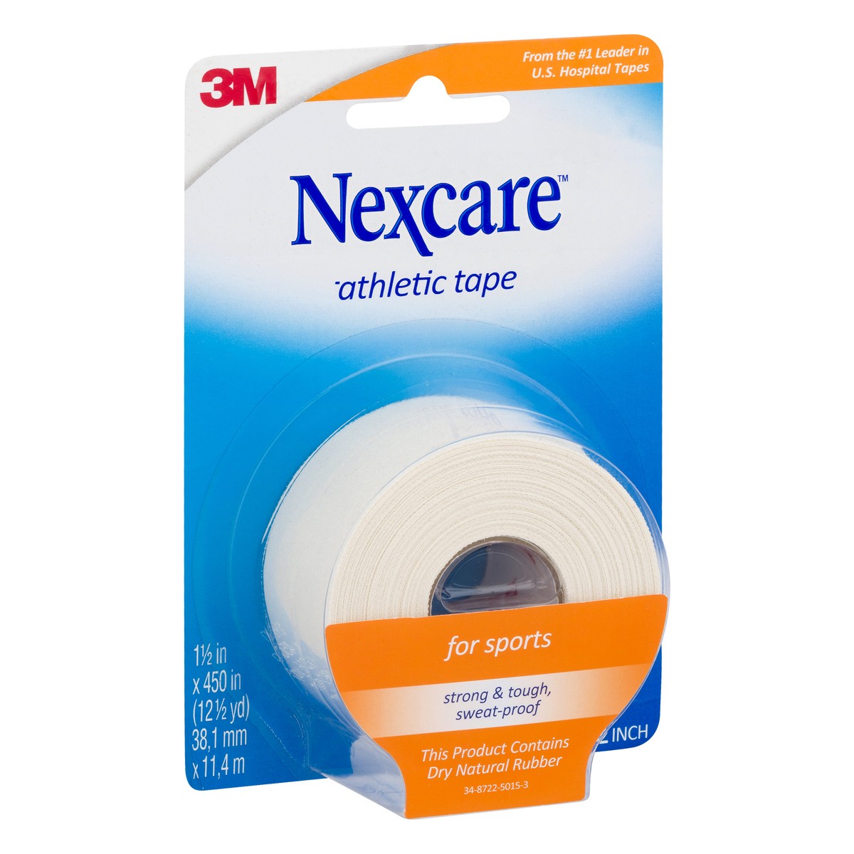 slide 7 of 9, Nexcare 1.5 Inch Strong Hold For Sports Athletic Tape 1 ea, 12.5 yd