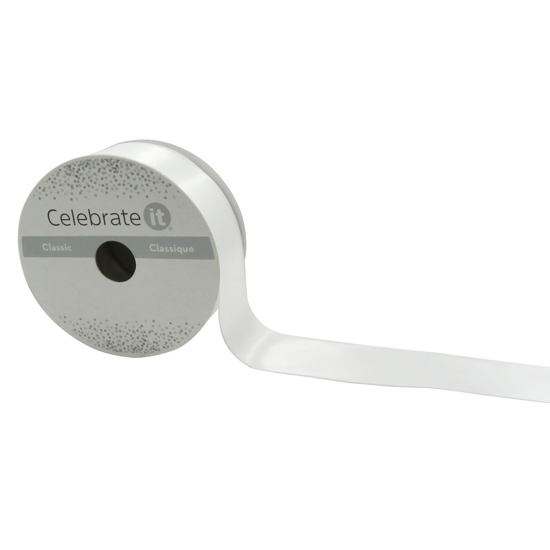 slide 2 of 4, 1.5'' X 15yd. Double Faced Satin Wired Ribbon By Celebrate It, 1.5 in x 15 yd