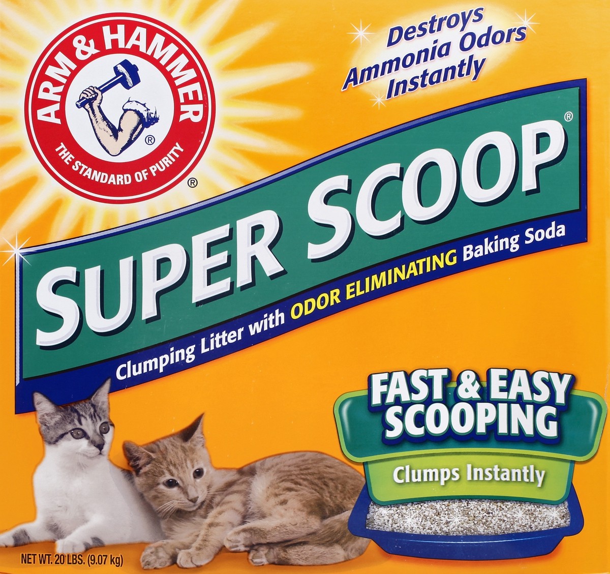 slide 2 of 4, Arm & Hammer Scented Super Scoop Cat Litter, 20 lb