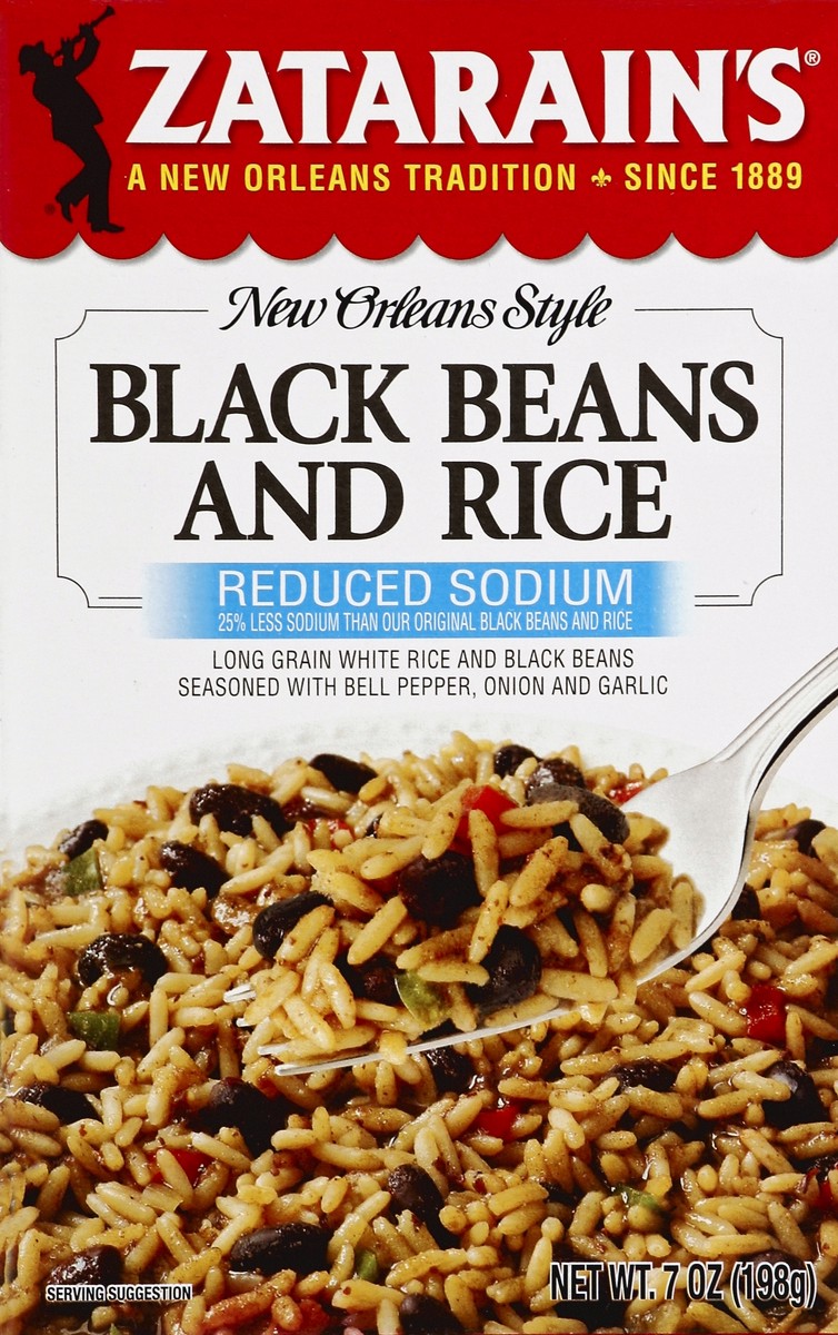 slide 1 of 5, Zatarain's Black Beans and Rice 7 oz, 7 oz