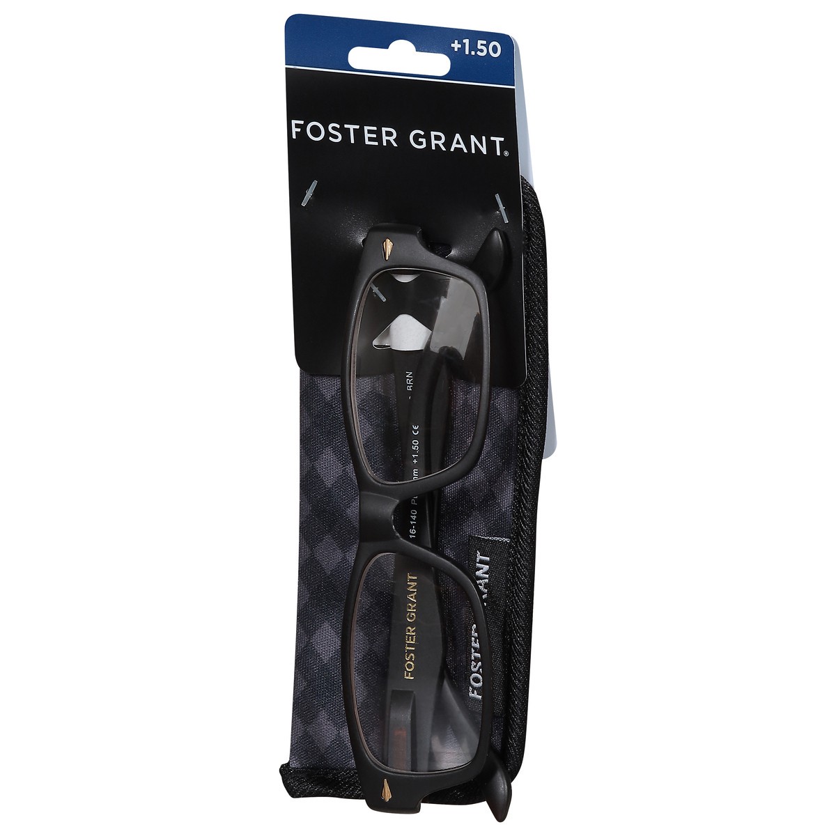 slide 2 of 4, Foster Grant Hugo BRN +1.50 Glasses 1 ea, 1 ct