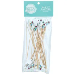Destination Holiday Texas Floral Skewers, 8 in