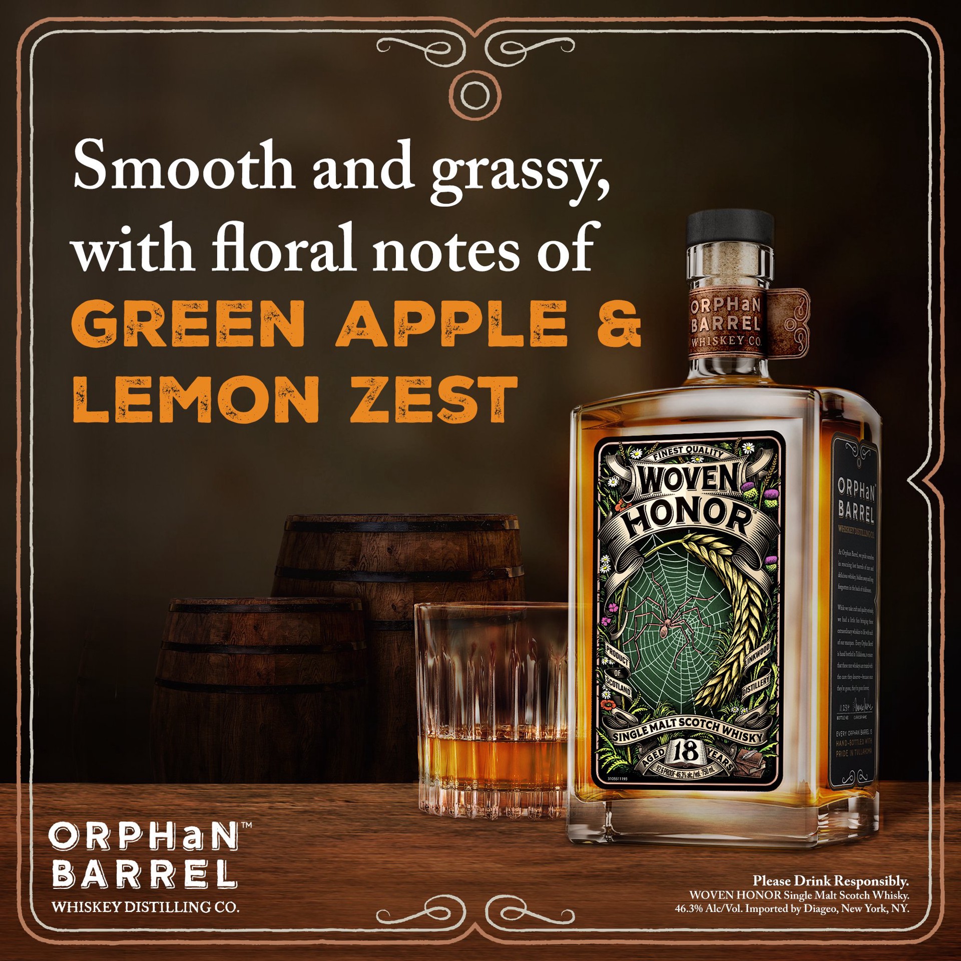 slide 6 of 6, Ob Woven Honor, 750 ml