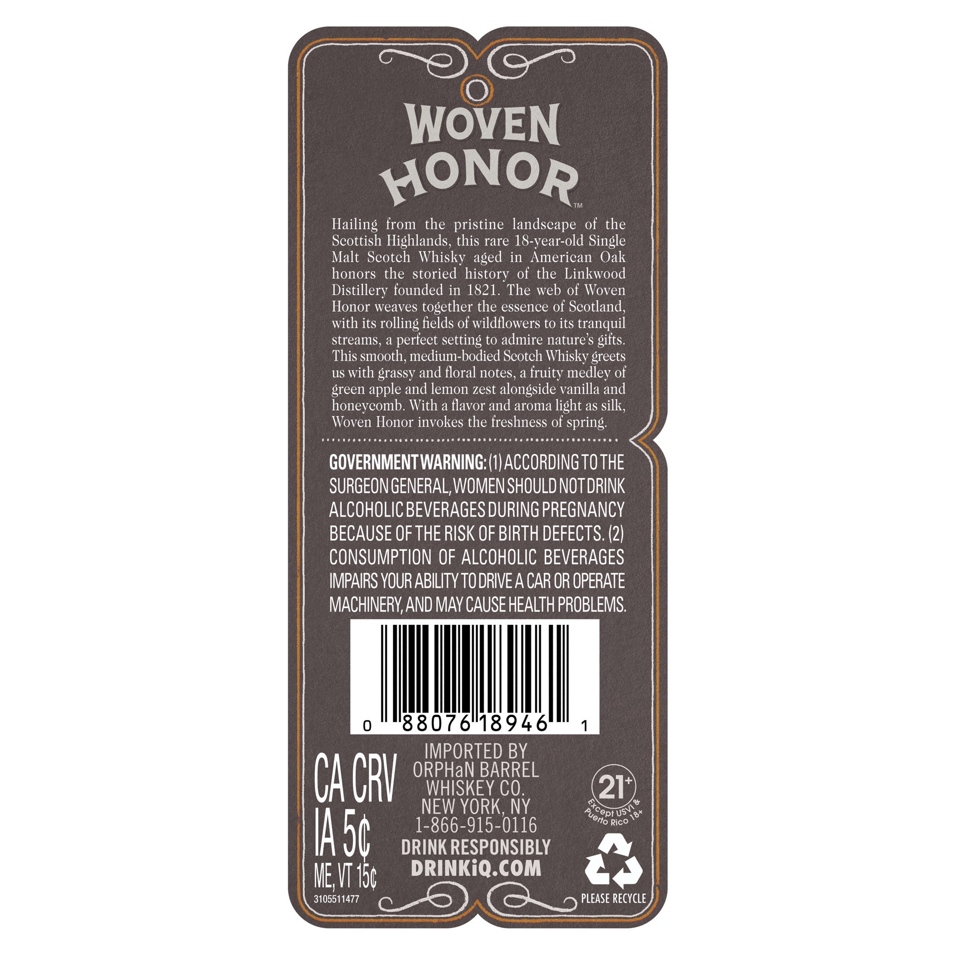 slide 5 of 6, Ob Woven Honor, 750 ml