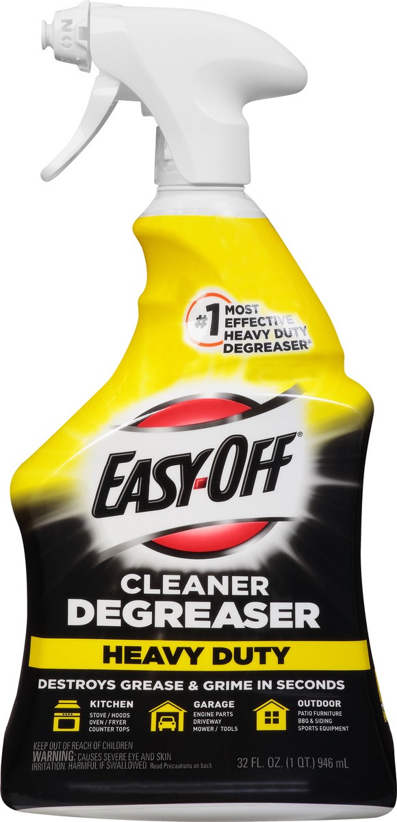 slide 1 of 9, EASY-OFF Heavy Duty Cleaner Degreaser 1 qt, 1 qt
