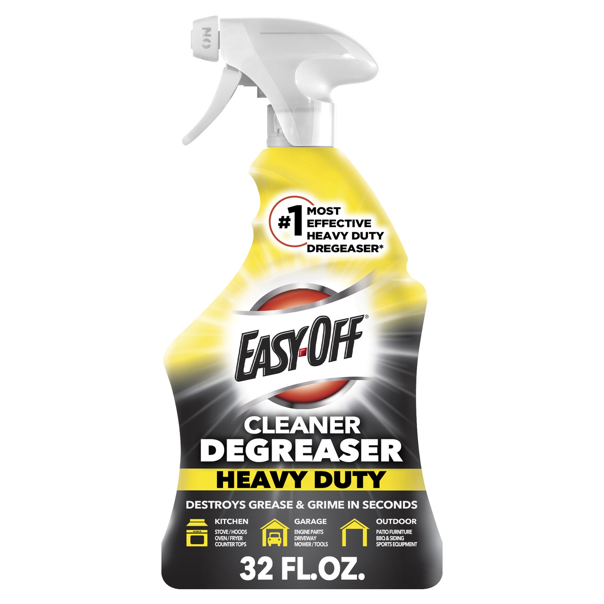 slide 1 of 9, EASY-OFF Cleaner Degreaser, 32oz, Heavy Duty Trigger, 32 oz