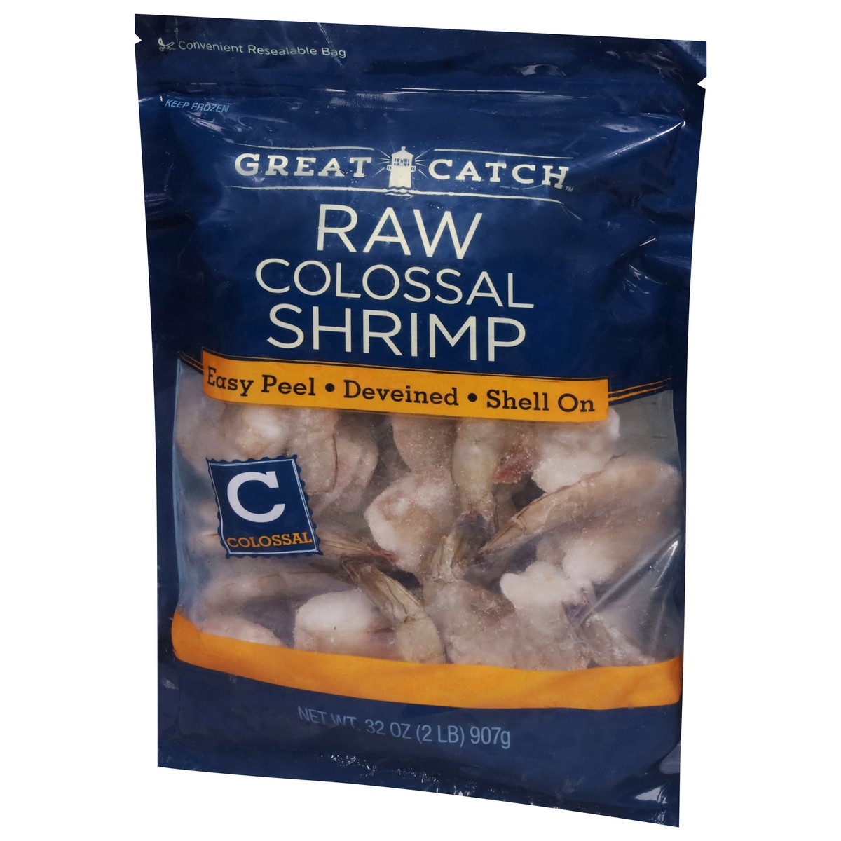 slide 2 of 14, Great Catch Raw Colossal Shrimp 32 oz, 32 oz