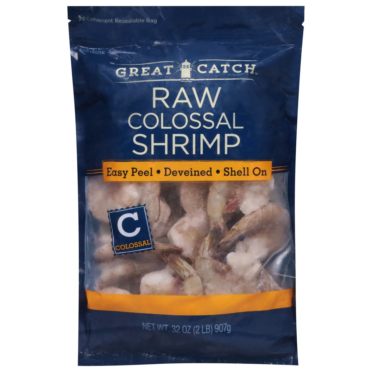 slide 1 of 14, Great Catch Raw Colossal Shrimp 32 oz, 32 oz