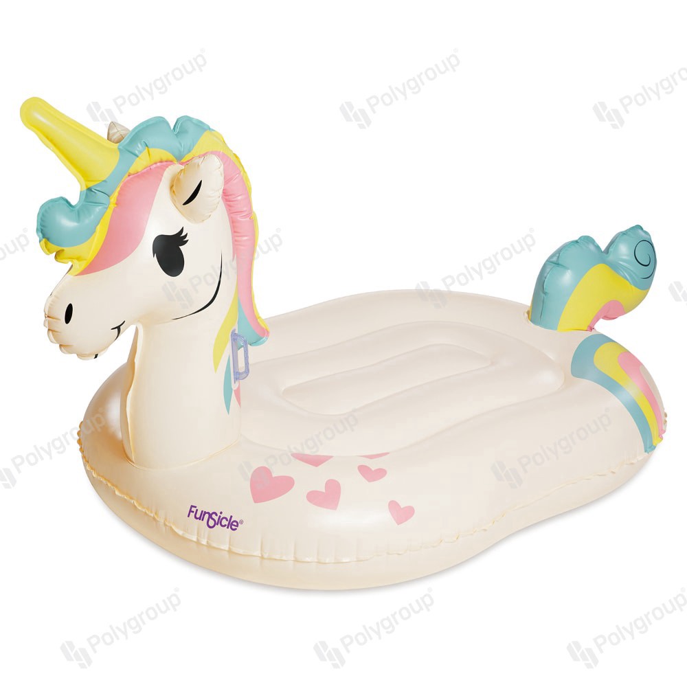 slide 1 of 1, Funsicle Ride On Inflated Unicorn, 1 ct