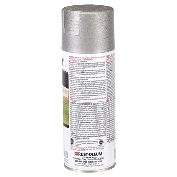 slide 8 of 9, Rust-Oleum Stops Rust Protective Hammered Metal Finish Spray Paint 7213830, Silver, 12 oz