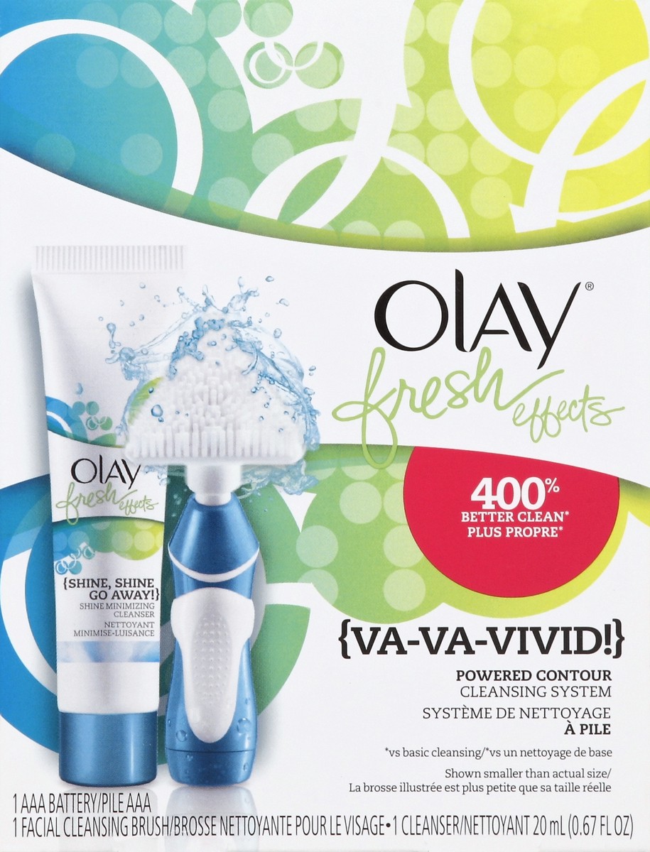 slide 4 of 5, Olay Fresh Effects Va-Va-Vivid! Powdered Contour Cleansing System, 1.7 oz