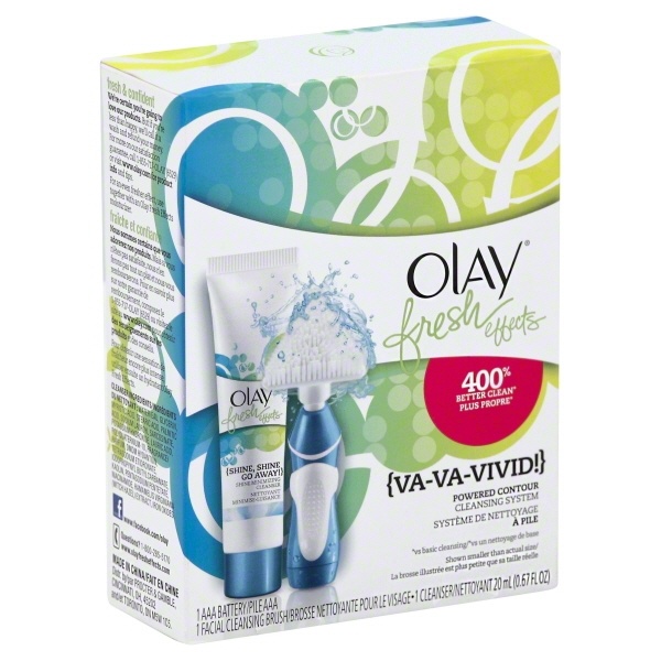 slide 1 of 5, Olay Fresh Effects Va-Va-Vivid! Powdered Contour Cleansing System, 1.7 oz