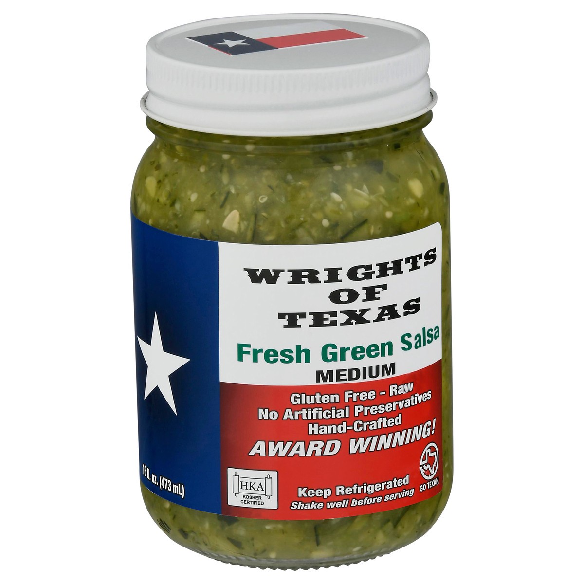 slide 8 of 14, Wrights of Texas Medium Fresh Green Salsa 16 fl oz, 16 fl oz