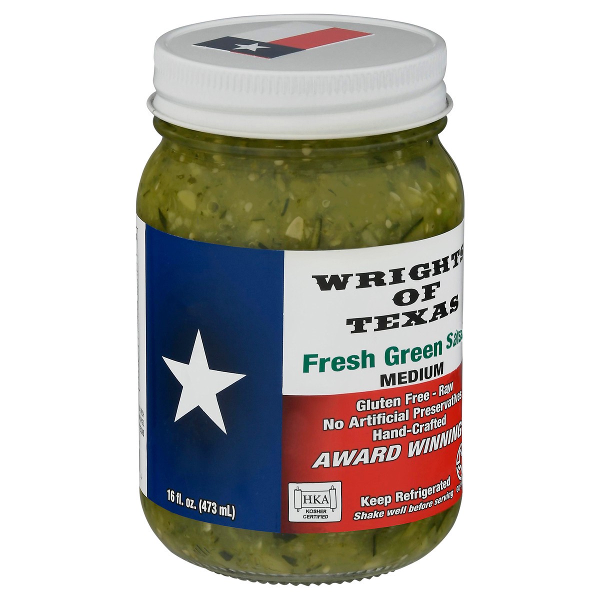 slide 14 of 14, Wrights of Texas Medium Fresh Green Salsa 16 fl oz, 16 fl oz