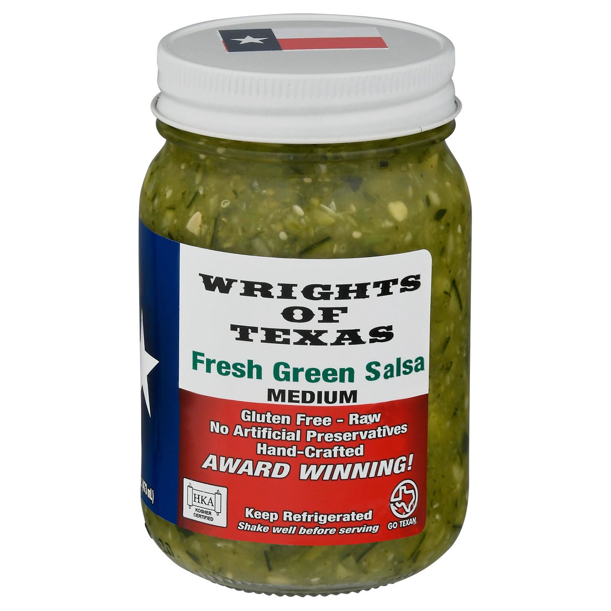 slide 2 of 14, Wrights of Texas Medium Fresh Green Salsa 16 fl oz, 16 fl oz