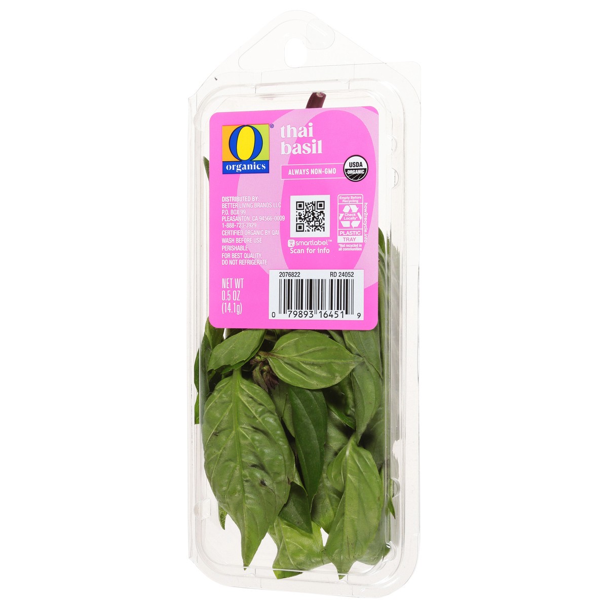 slide 3 of 4, O Organics Thai Basil Fresh 0.5 Ounce - .5 Oz, 0.5 oz