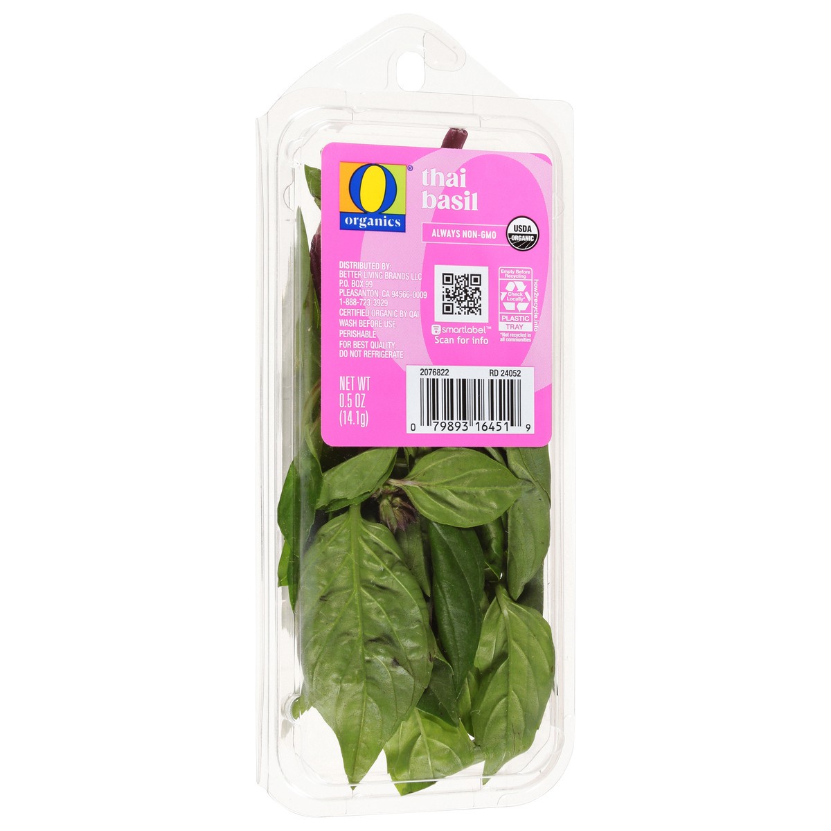 slide 2 of 4, O Organics Thai Basil Fresh 0.5 Ounce - .5 Oz, 0.5 oz