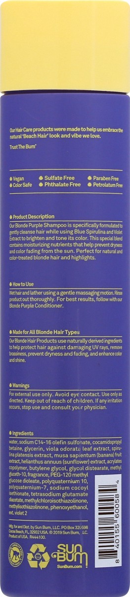 slide 2 of 9, Sun Bum Purple Blonde Shampoo - 10 fl oz, 10 fl oz