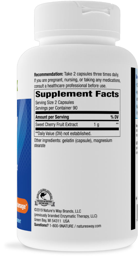 slide 5 of 6, Enzymatic Therapy Cherry Fruit 180 ea, 180 ct