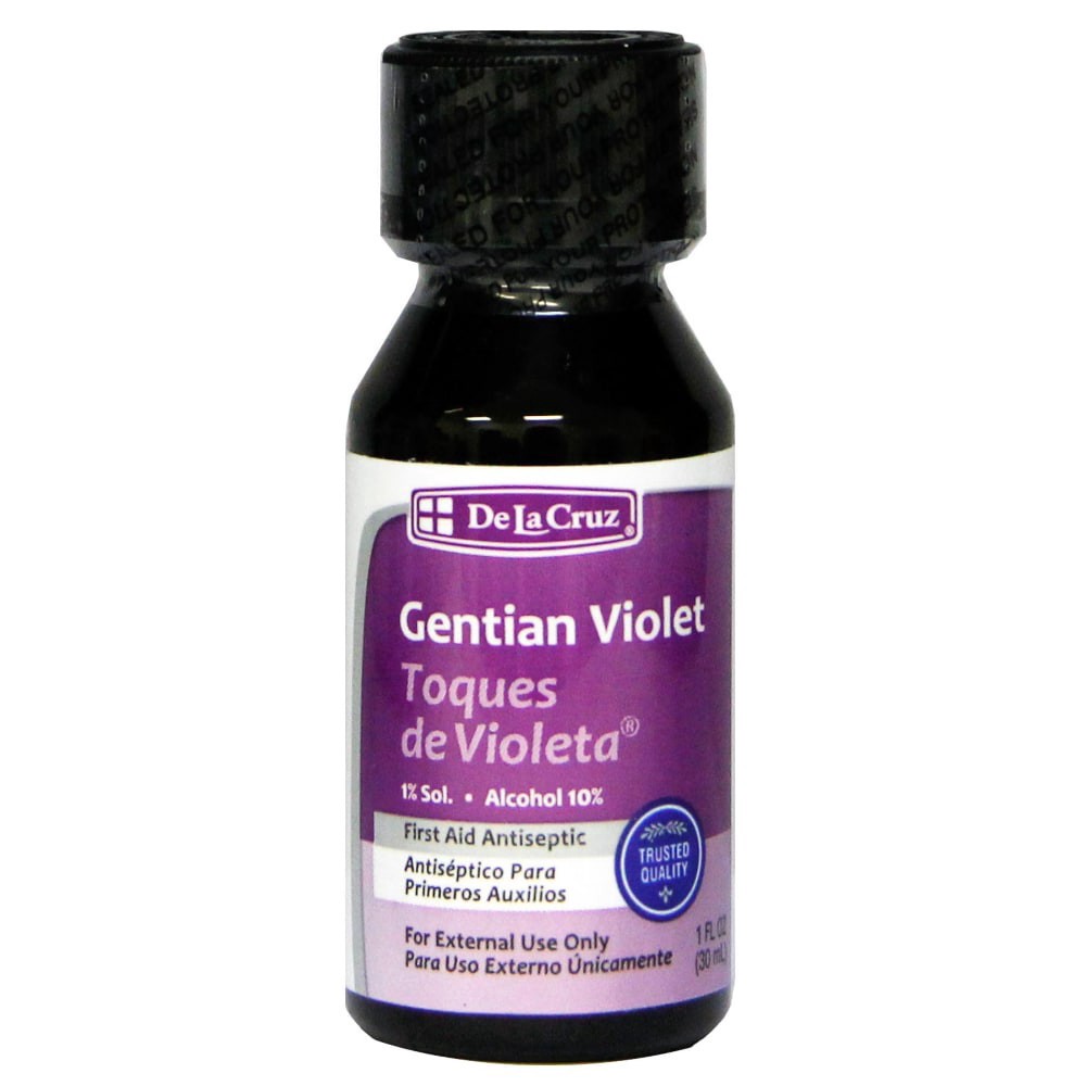 slide 1 of 2, De la Cruz Gentian Violet First Aid Antiseptic, 1 oz