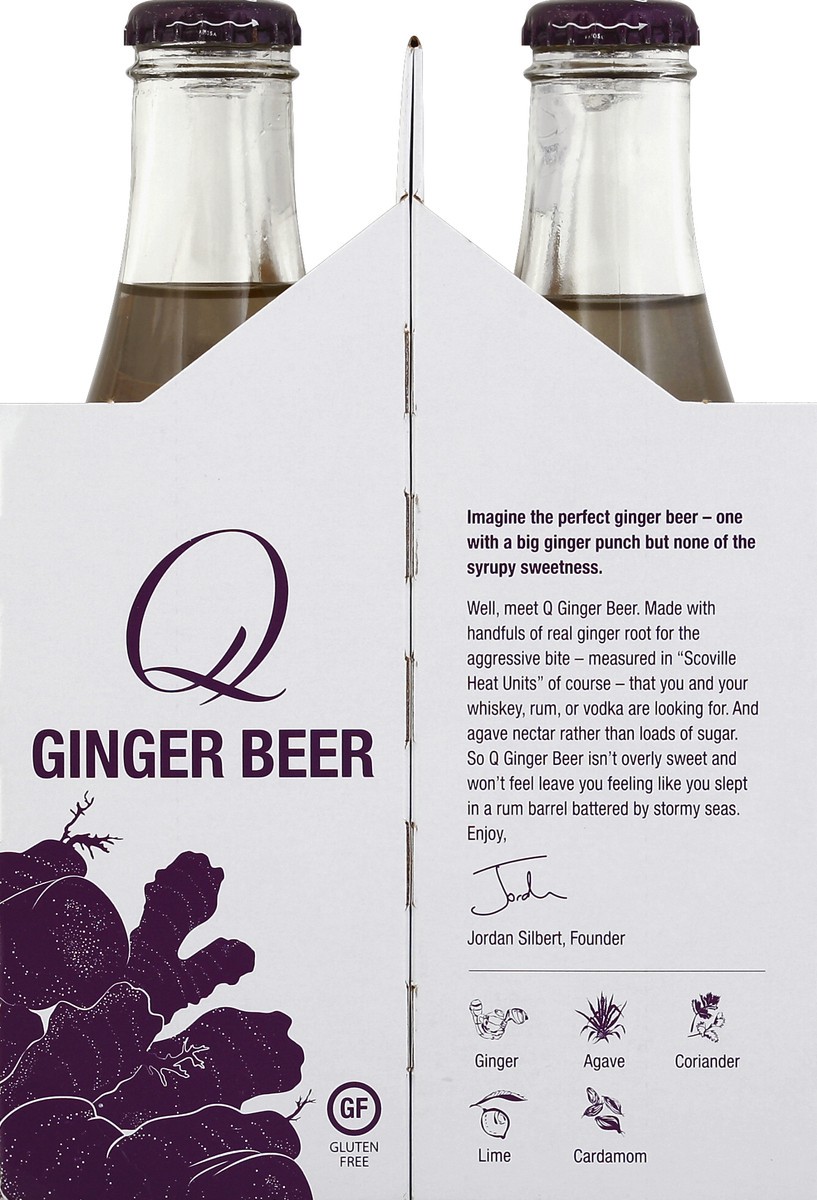 slide 3 of 4, Q Drinks Ginger Beer - 4 ct, 4 ct