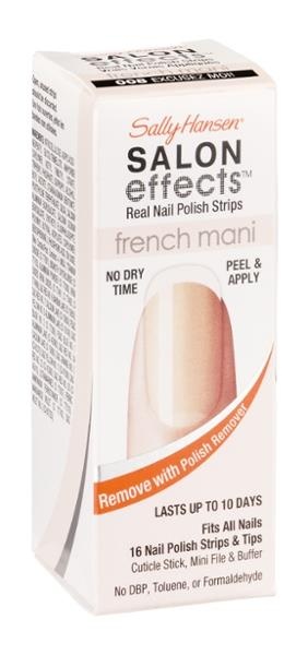 slide 1 of 1, Sally Hansen Salon Effects French Manicure - Excusez Moi!, 16 ct