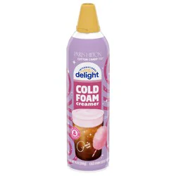 International Delight Cold Foam Coffee Creamer, Paris Hilton Cotton Candy Cold Foam Flavored Creamer, 14 oz Can