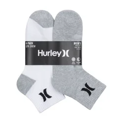 Hurley Men's Quarter Crew Socks